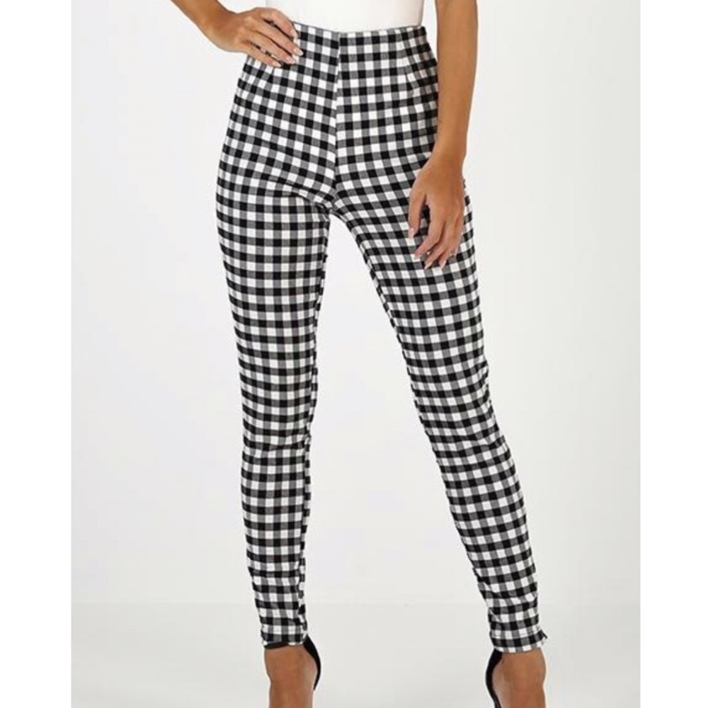 Stretch houndstooth pant